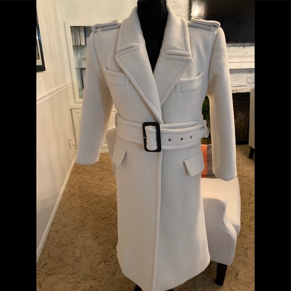 Saint Laurent Jackets & Blazers - SAINT LAURENT Belted Wool Coat Size S $4990
